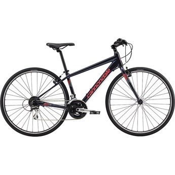 Cannondale Quick Womens 7 Midnight with Acid Strawberry, Stealth Grey, Reflective Detail, Gloss