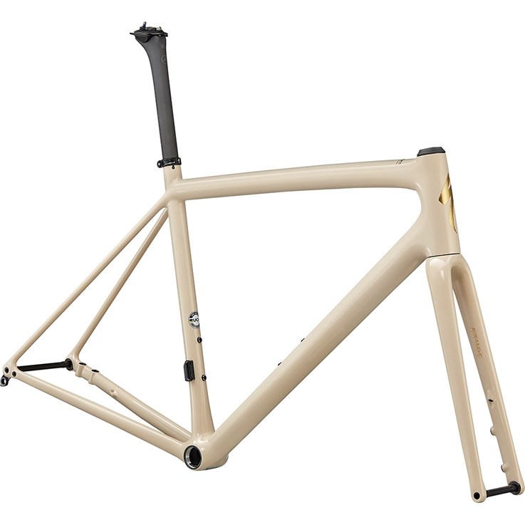 Specialized Aethos S-Works Frameset Gloss Sand/ Red/Goldchameleon/Satin Brushed Gold Foil Nyhet