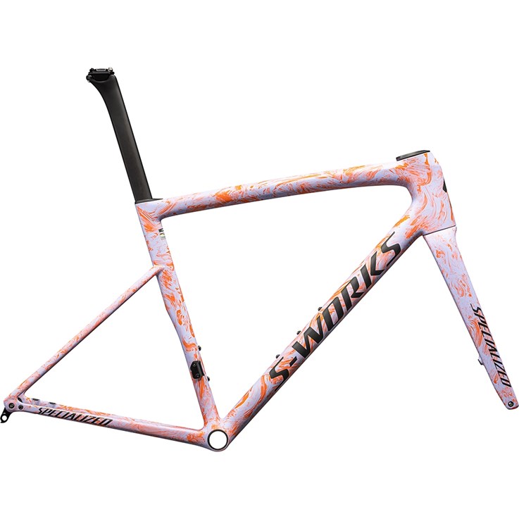 Specialized Tarmac SL8 S-Works Frameset Satin Powder Indigo/Amber Glow Strata/Obsidian Nyhet